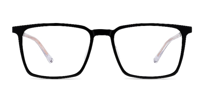 Fjord Black Clear Acétate Montures de lunettes de vue d'EyeBuyDirect