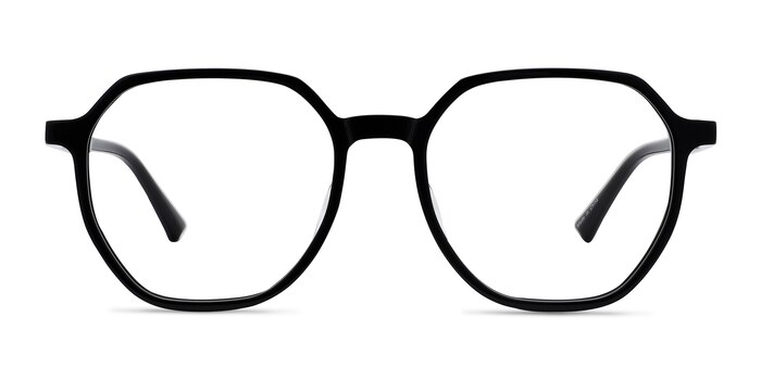 Tiki Noir Acétate Montures de lunettes de vue d'EyeBuyDirect