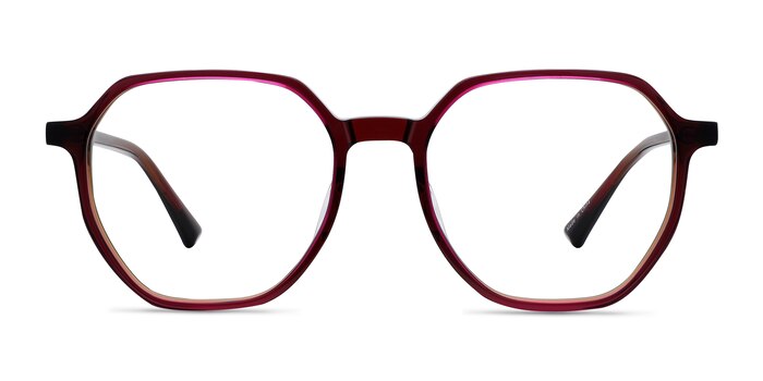 Tiki Brown   Pink Acetate Eyeglass Frames from EyeBuyDirect