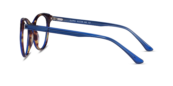 Cloris Blue Tortoise Acetate Eyeglass Frames from EyeBuyDirect