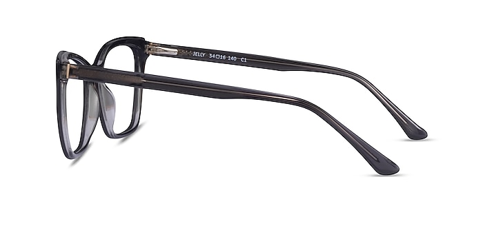 Jelly Clear Gray Acétate Montures de lunettes de vue d'EyeBuyDirect