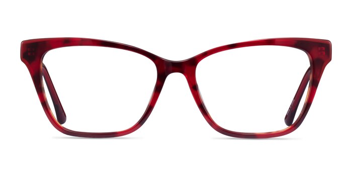 Jelly Red Tortoise Acétate Montures de lunettes de vue d'EyeBuyDirect
