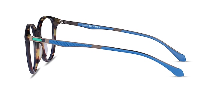 Sammy Tortoise Blue Acetate Eyeglass Frames from EyeBuyDirect