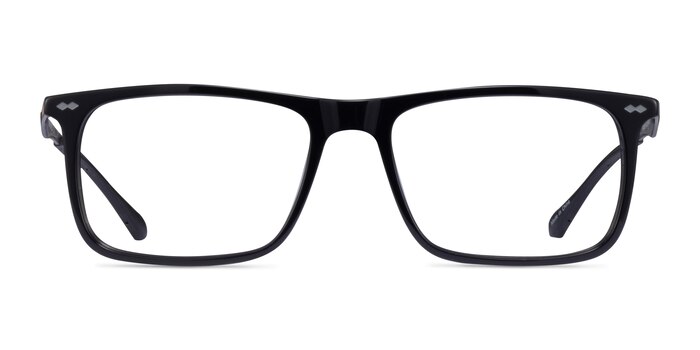 Patience Noir Acétate Montures de lunettes de vue d'EyeBuyDirect