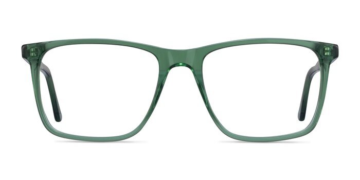Francisco Clear Green Acetate Eyeglass Frames from EyeBuyDirect