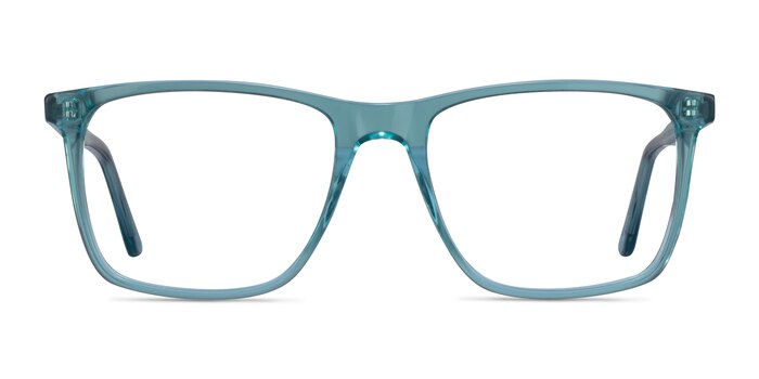 Francisco Clear Blue Acétate Montures de lunettes de vue d'EyeBuyDirect