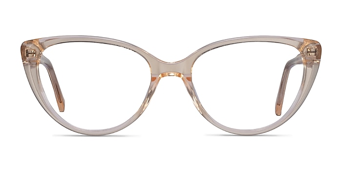 Cali Clear Yellow Acetate Eyeglass Frames from EyeBuyDirect