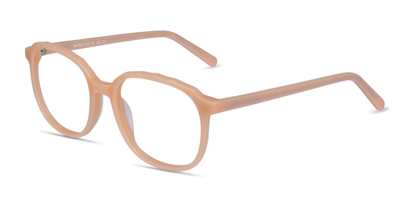 Maria Square Clear Nude Glasses for Women | Eyebuydirect