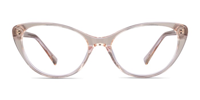 Twinkle Clear Brown Acétate Montures de lunettes de vue d'EyeBuyDirect