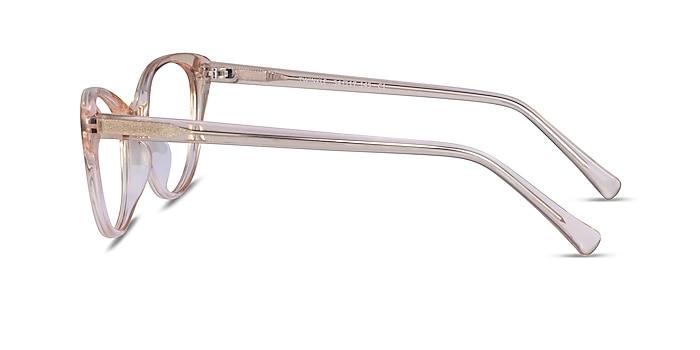 Twinkle Clear Brown Acetate Eyeglass Frames from EyeBuyDirect