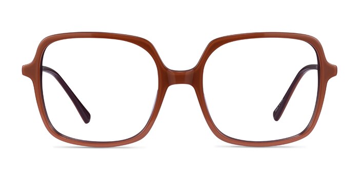 Domingo Brun Acétate Montures de lunettes de vue d'EyeBuyDirect