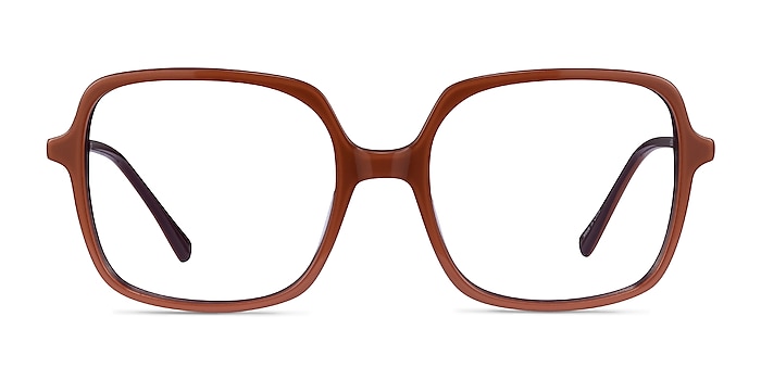 Domingo Marron Acétate Montures de lunettes de vue d'EyeBuyDirect