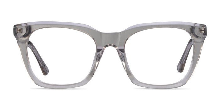 Lunar Clear Gray Acetate Eyeglass Frames from EyeBuyDirect