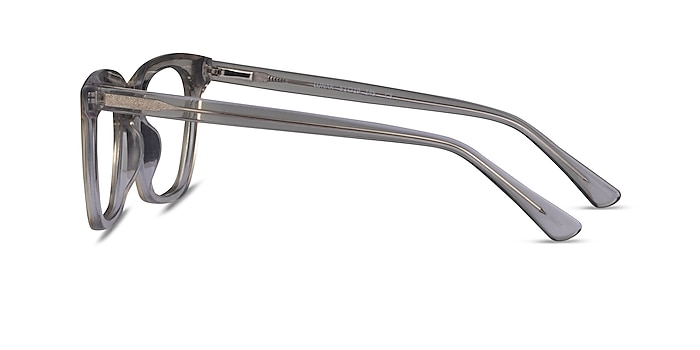 Lunar Clear Gray Acétate Montures de lunettes de vue d'EyeBuyDirect