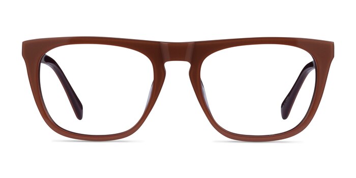 Zephyr Brun Acétate Montures de lunettes de vue d'EyeBuyDirect