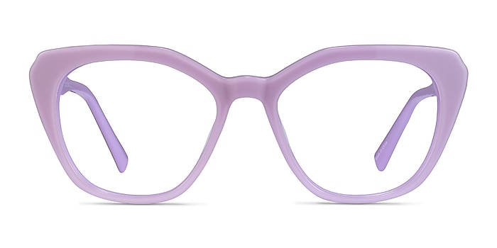 Judy Purple Acetate Eyeglass Frames from EyeBuyDirect