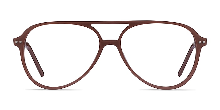 Rewind Brown Acetate Eyeglass Frames from EyeBuyDirect