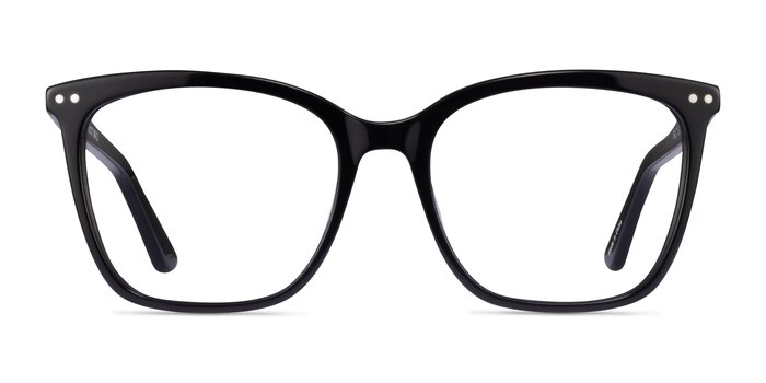 Meliora Noir Acétate Montures de lunettes de vue d'EyeBuyDirect