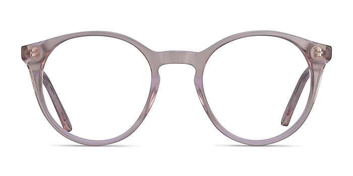 Latta Clear Pink Acetate Eyeglass Frames from EyeBuyDirect