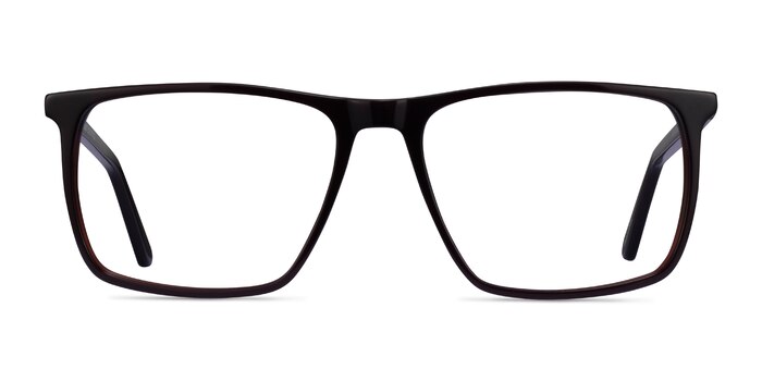 Fairmont Marron foncé Acétate Montures de lunettes de vue d'EyeBuyDirect