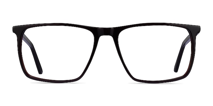 Fairmont Dark Brown Acétate Montures de lunettes de vue d'EyeBuyDirect