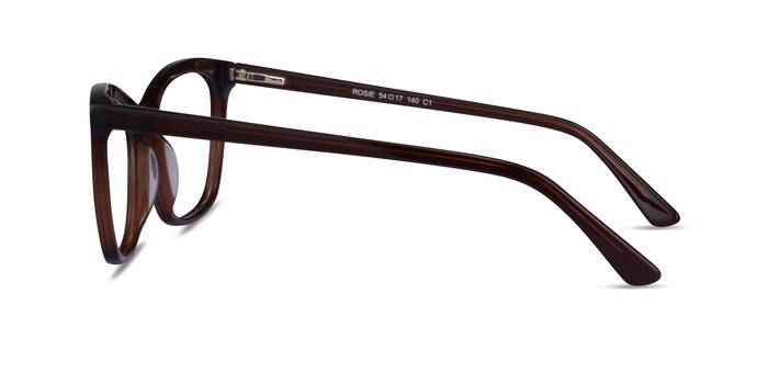 Rosie Dark Brown Acetate Eyeglass Frames from EyeBuyDirect