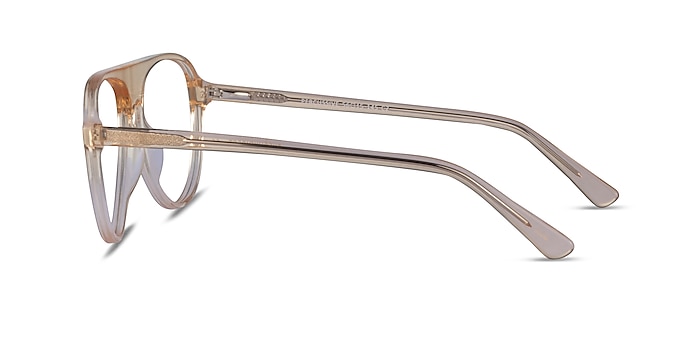 Percussive Clear Yellow Acétate Montures de lunettes de vue d'EyeBuyDirect