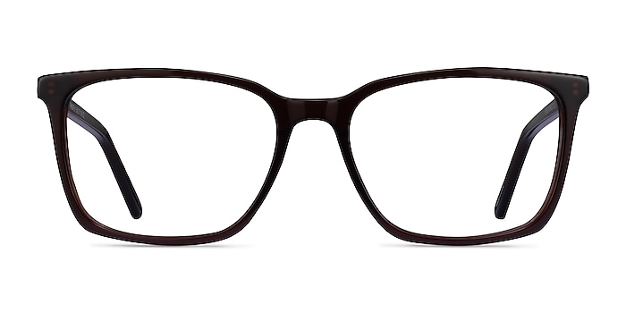 Panoply Dark Brown Acetate Eyeglass Frames from EyeBuyDirect