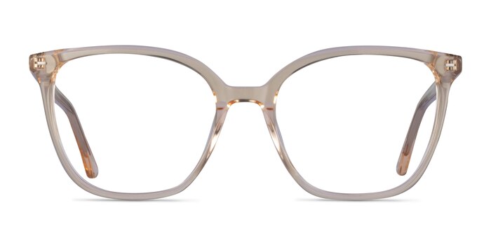 Carola Clear Yellow Acétate Montures de lunettes de vue d'EyeBuyDirect