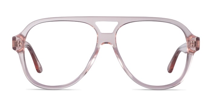 Iggy Clear Pink Acetate Eyeglass Frames from EyeBuyDirect