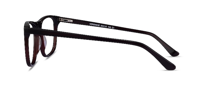 Veronese Dark Brown Acétate Montures de lunettes de vue d'EyeBuyDirect