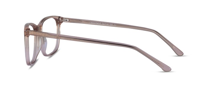 Crescendo Clear Pink Acetate Eyeglass Frames from EyeBuyDirect