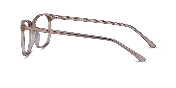 Crescendo Clear Pink Acetate Eyeglass Frames from EyeBuyDirect