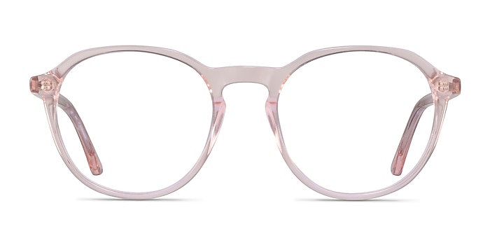 Halcyon Clear Pink Acetate Eyeglass Frames from EyeBuyDirect