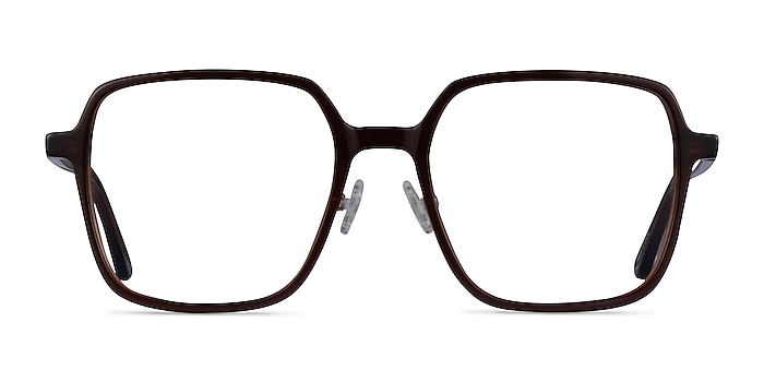 Modern Dark Brown Acetate Eyeglass Frames from EyeBuyDirect