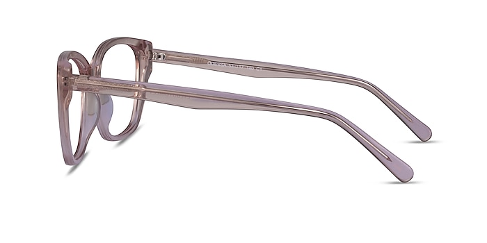 Odessa Clear Pink Acetate Eyeglass Frames from EyeBuyDirect