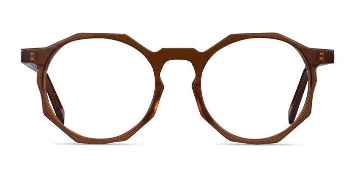 Primula Clear Brown Acétate Montures de lunettes de vue d'EyeBuyDirect