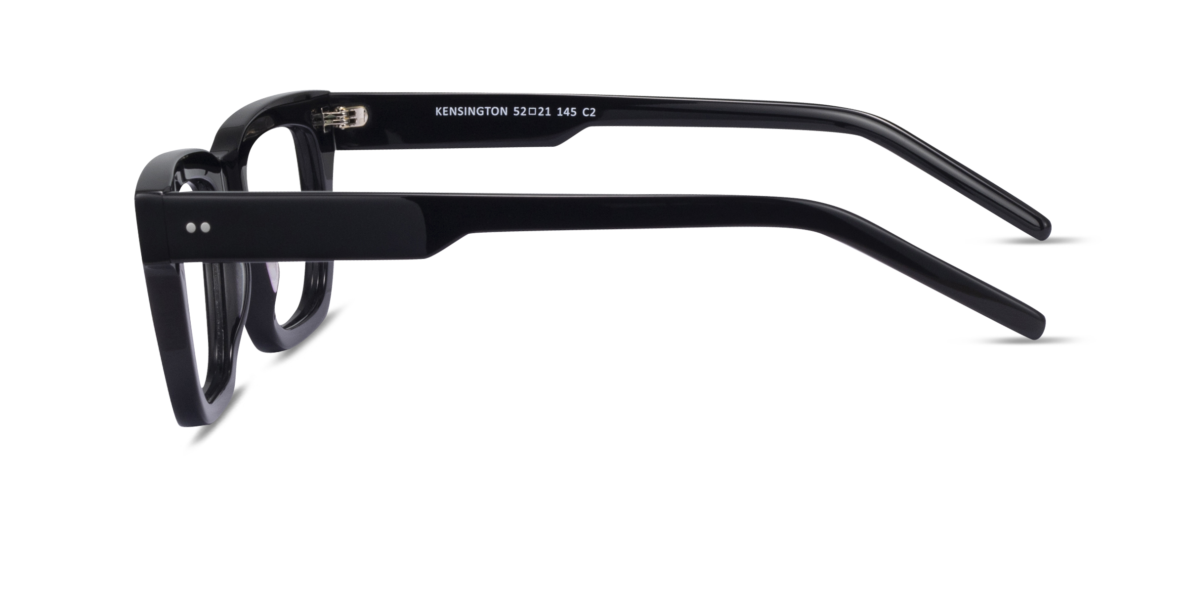 Kensington Rectangle Black Full Rim Eyeglasses Eyebuydirect