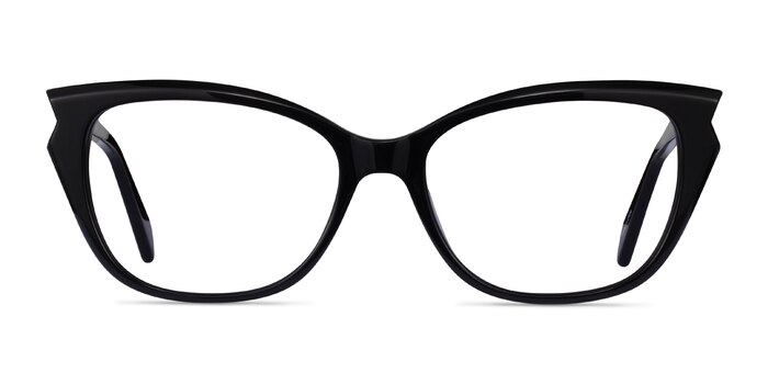 Maple Black Acetate Eyeglass Frames from EyeBuyDirect