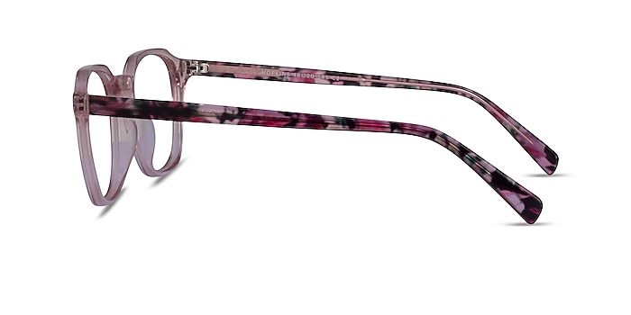 Hopkins Clear Pink Floral Acetate Eyeglass Frames from EyeBuyDirect