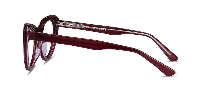 Legato Burgundy Acétate Montures de lunettes de vue d'EyeBuyDirect