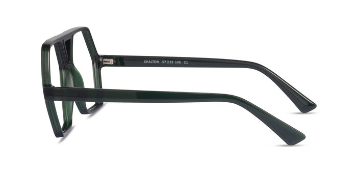 Chalton Vert Plastique Montures de lunettes de vue d'EyeBuyDirect