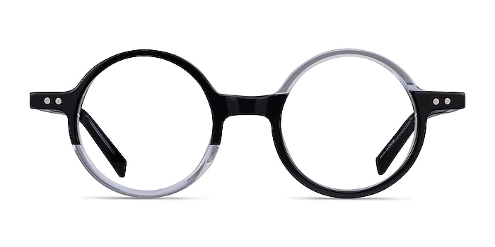Wilcox Black Clear Acétate Montures de lunettes de vue d'EyeBuyDirect