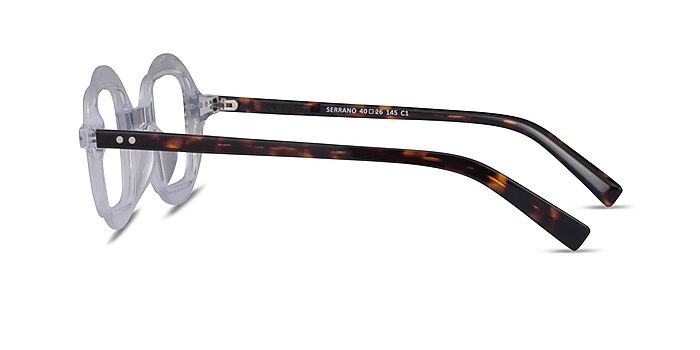 Serrano Clear Tortoise Acetate Eyeglass Frames from EyeBuyDirect