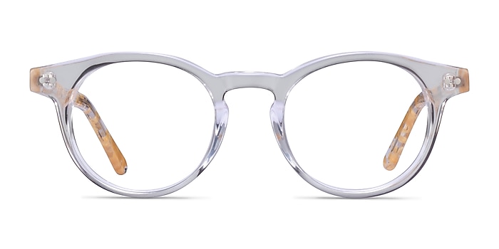Luminary Clear Yellow Acetate Eyeglass Frames from EyeBuyDirect