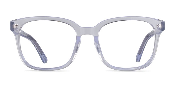 Zesty Clear Silver Acétate Montures de lunettes de vue d'EyeBuyDirect