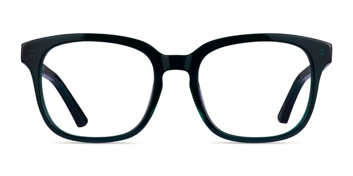 Zesty Vert foncé Acétate Montures de lunettes de vue d'EyeBuyDirect