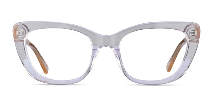 Jubilate Clear Yellow Acetate Eyeglass Frames from EyeBuyDirect