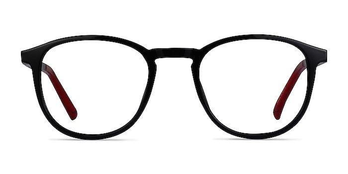 Neo Black Plastic Eyeglass Frames from EyeBuyDirect