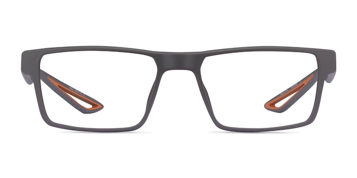 Icarus Matte Gray Plastic Eyeglass Frames from EyeBuyDirect